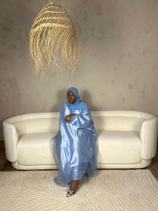 Tasneem Abaya (Closed) - Blue