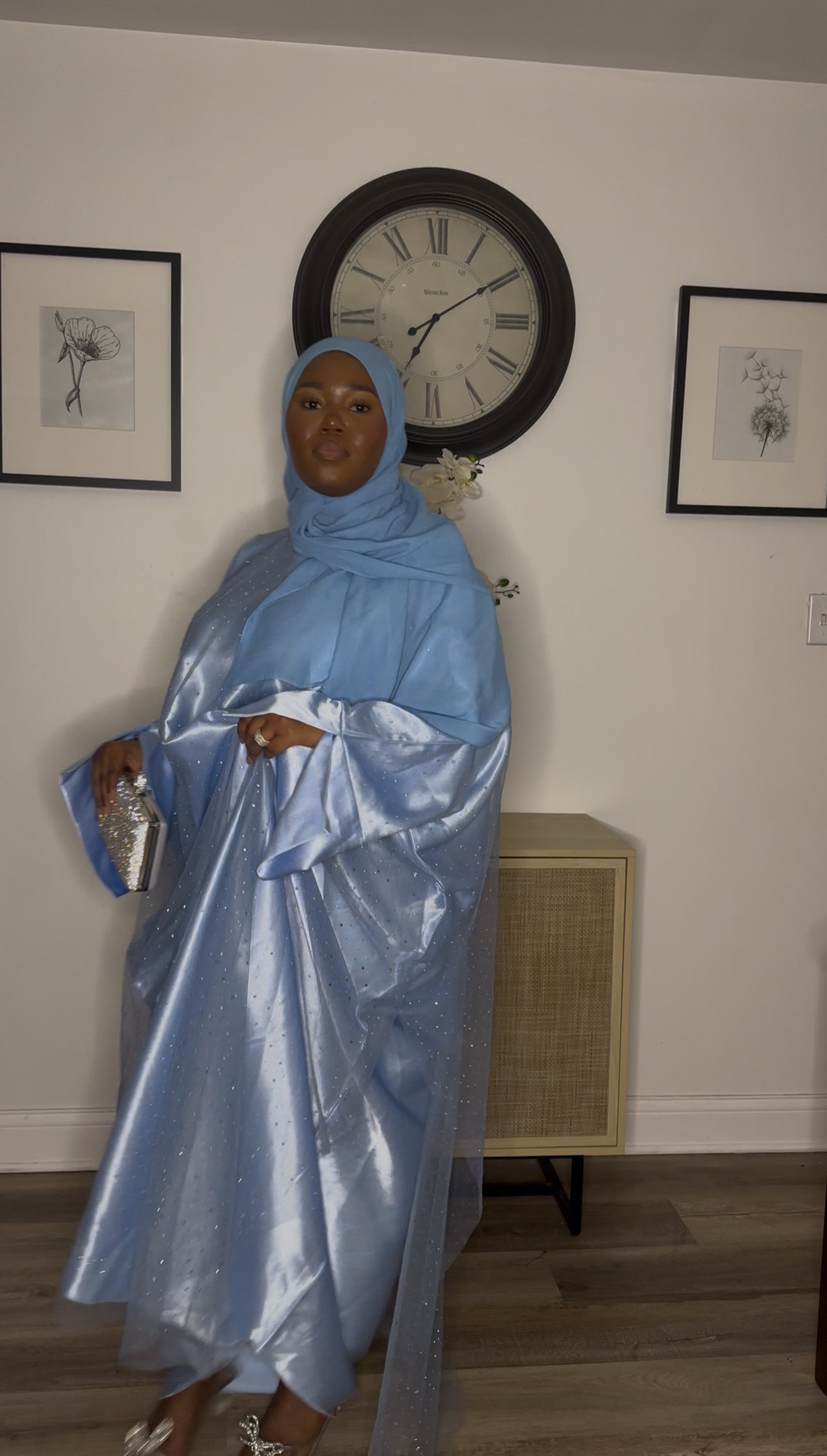 Tasneem Abaya (Closed) - Blue
