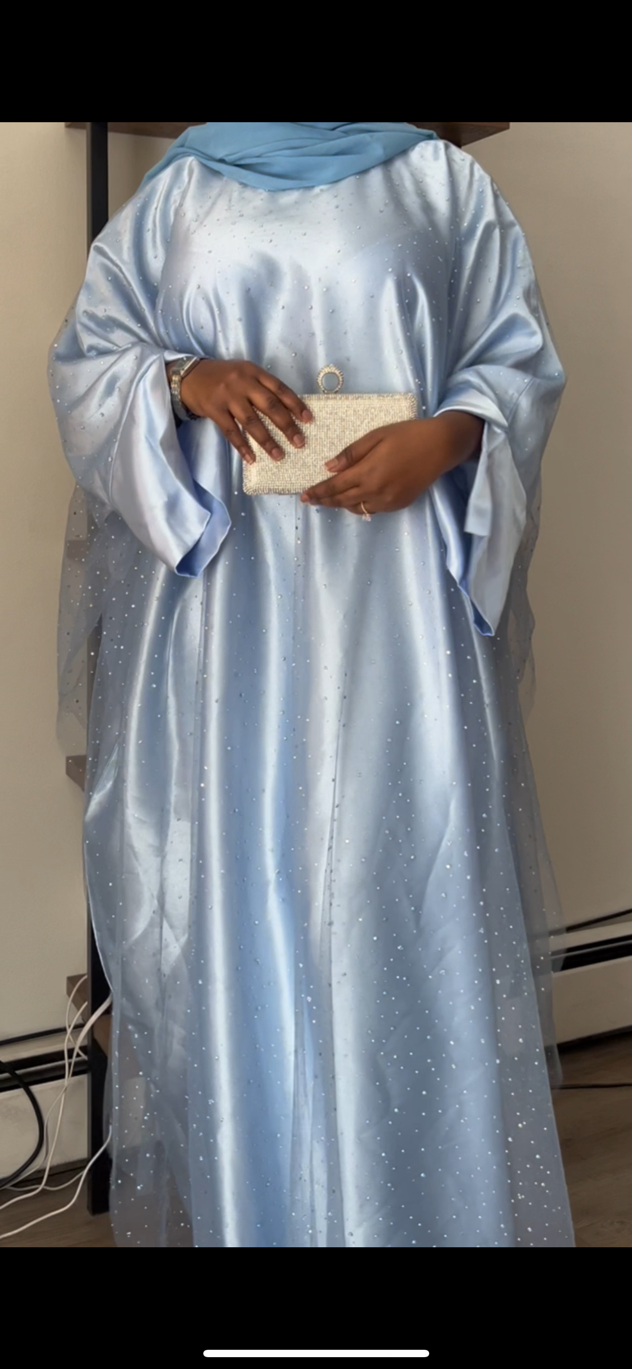 Tasneem Abaya (Closed) - Blue