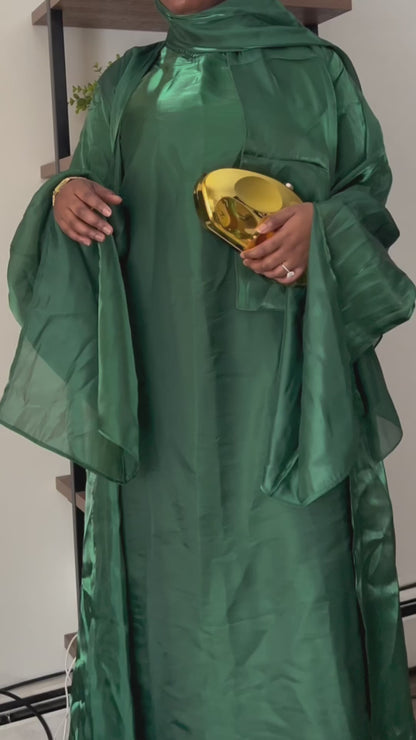 Nasiba Abaya - Emerald Green